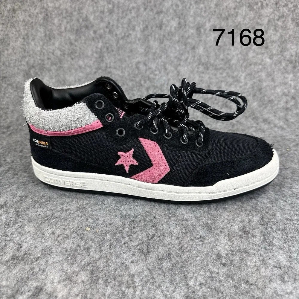 Converse CONS AS-1 Pro Black Pink Cordura Suede Skate Shoes A10586C Mens 4.5 NEW